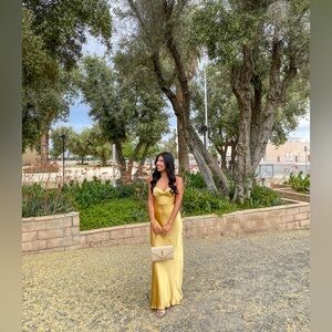 Yellow- Selfie Leslie Dress! Perfect for wedding guest, prom or black tie event.